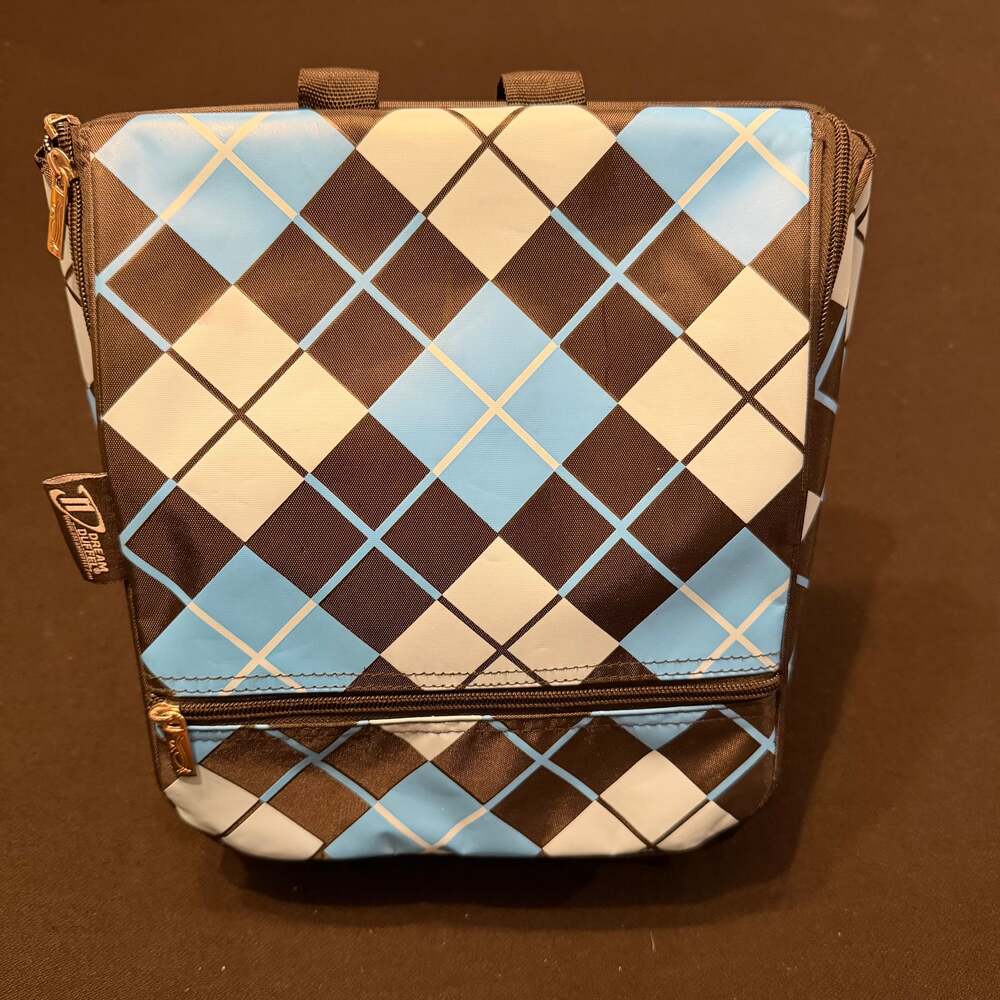 Dream Duffel Hanging Cosmetic Makeup Case Dance Competition Blue / Black